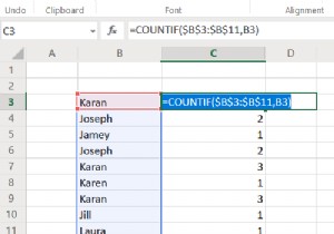Excelで列の重複値をカウントする方法｜COUNTIF関数の使い方