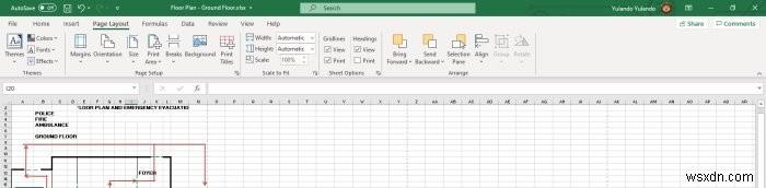 Excelを使用して簡単な平面図を設計する方法 