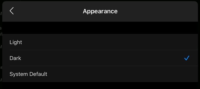 OutlookforiPadでダークテーマを有効にする方法 