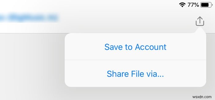 iPadのGoogleドライブにOutlookの電子メールの添付ファイルを保存する方法 