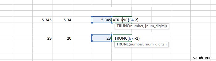 MicrosoftExcelでTRUNC関数を使用する方法 