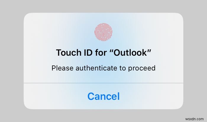 TouchIDまたはFaceIDでOutlookforiPadをロックする方法 