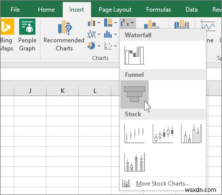 Excel、PowerPoint、Wordでファネルチャートを作成する方法 