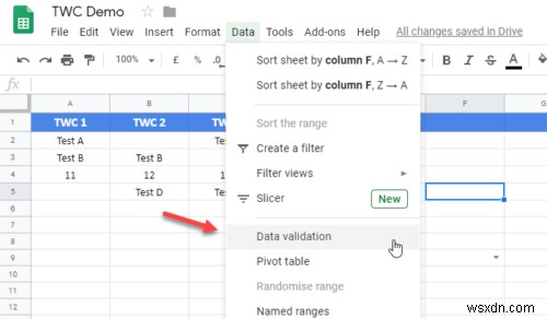 ExcelおよびGoogleスプレッドシートでドロップダウンリストを作成する方法 
