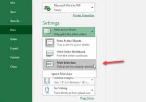 Microsoft ExcelとGoogleスプレッドシートで選択したセルだけを印刷する方法