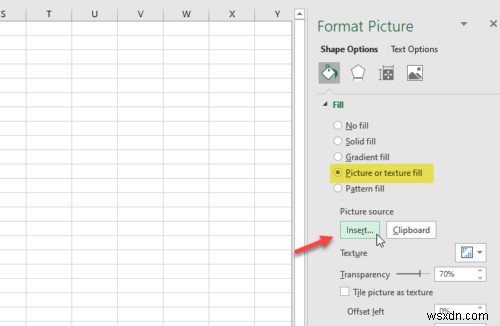 Excelで背景画像を印刷する方法 
