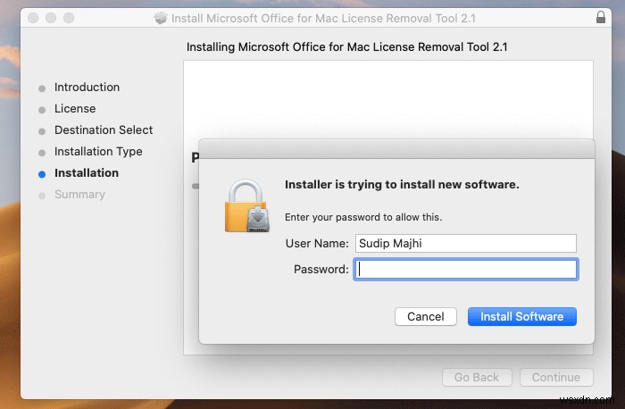 ライセンス削除ツールを使用してMacからOfficeライセンスを削除する方法 