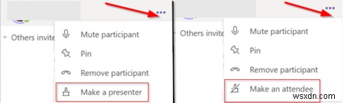 MicrosoftTeamsMeetingの参加者の役割を変更する方法 