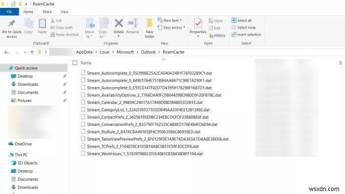 Windows10でOutlookのキャッシュファイルを削除する方法 