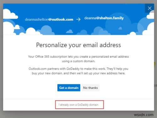 Outlookを使用してパーソナライズされた電子メールIDを作成する方法 