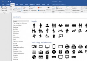 MicrosoftWordを使用してSVGアイコンを図形に変換する方法 