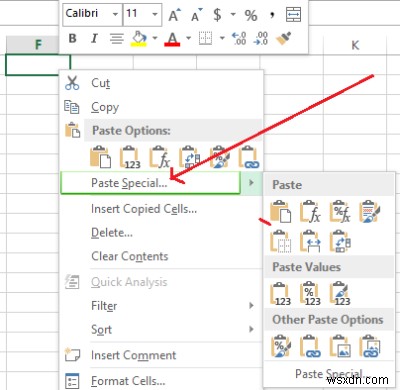 Excelの転置機能：水平方向の行データを垂直方向の列スタイルシートに変換する 