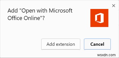 Chrome用のMicrosoftOfficeOnlineで開くと、Officeファイルを表示できます 