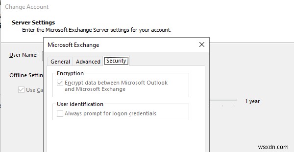 MicrosoftExchangeへの接続が利用できません。Outlookがオンラインまたは接続されている必要があります 