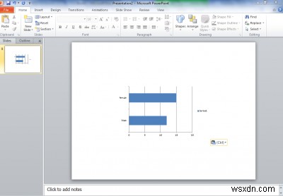Ctrl + Alt+Vを使用してExcelからPowerPointにグラフを完全にコピーする方法 