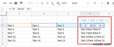 Excelでデータを失うことなく列をマージする方法 