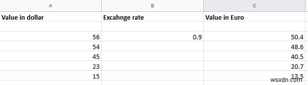 Excelで通貨を変換する方法 