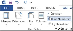 MicrosoftWord文書に行番号を追加する方法 