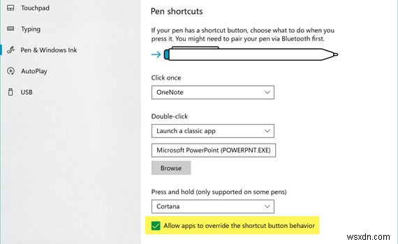 MicrosoftPowerPointでデジタルペンをスライドショークリッカーとして使用する方法 
