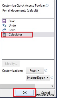 Windows電卓をExcelクイックアクセスツールバーに追加する方法 