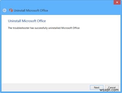 MicrosoftOfficeアンインストーラツールを使用してMicrosoftOfficeまたはOffice365を削除またはアンインストールする 