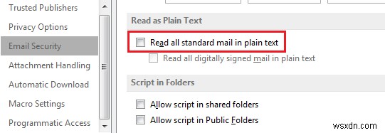MicrosoftOutlookですべての標準メールをプレーンテキストで表示および読み取る方法 