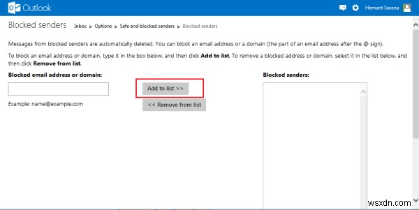 Outlook.comで迷惑メール、スパム、不要なメールをブロックする方法 