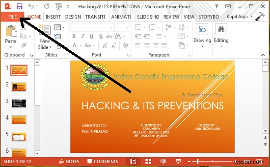 PowerPointプレゼンテーションスライドを高解像度画像として保存する 