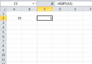 Excelで数値の平方根を見つける方法 