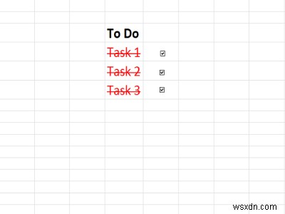 Excelでチェックリストを作成して追加する方法 