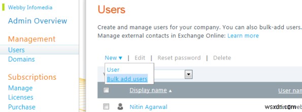 Office365で一括インポートして複数のユーザーを追加する方法 