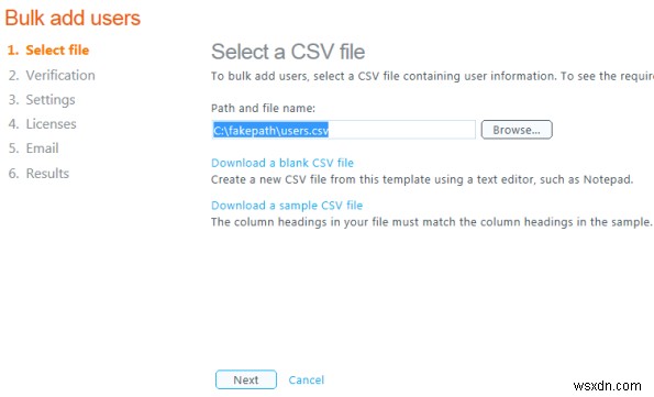 Office365で一括インポートして複数のユーザーを追加する方法 