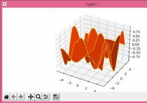 色を変更し、Python Matplotlibサーフェスプロットにグリッド線を追加するにはどうすればよいですか？ 