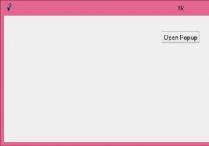 Tkinter / Pythonでポップアップダイアログを取得するにはどうすればよいですか？ 