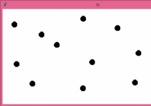 Tkinter Pythonのクリックイベントでキャンバスにドットを描画するにはどうすればよいですか？ 