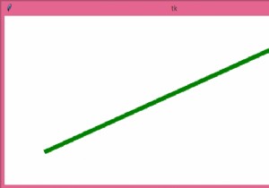 tkinterを使用して2回のマウスクリックの間に線を引く 