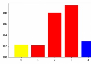 Matplotlib棒グラフのすべての棒を取得するにはどうすればよいですか？ 