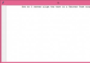 TkinterのTextウィジェットでテキストを中央揃えにする方法