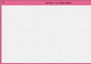 Tkinterアプリケーションのシステムトレイアイコンを作成するにはどうすればよいですか？ 