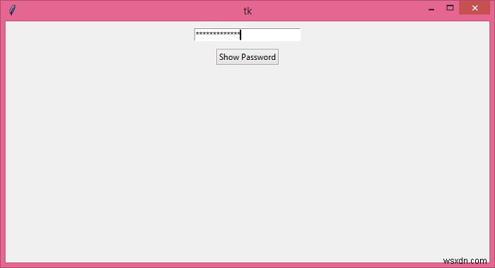 Tkinterでパスワード入力フィールドを作成するにはどうすればよいですか？ 