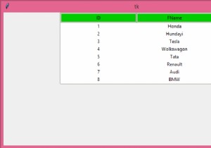 Treeview（Python ttk）で見出しのスタイルを編集するにはどうすればよいですか？ 