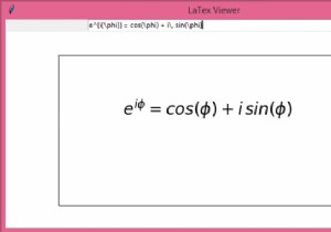 TkinterのテキストボックスにLaTexをリアルタイムで表示するにはどうすればよいですか？ 