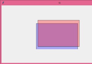 Tkinterでシェイプのアルファを変更するにはどうすればよいですか？ 