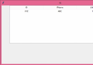 TkinterのExcelのようなテーブルにどのウィジェットを使用しますか？ 
