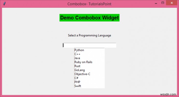 Tkinterでオートコンプリート付きのコンボボックスを作成するにはどうすればよいですか？ 