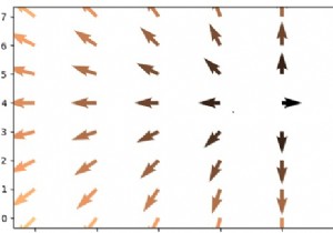 Python Matplotlibの軸上にベクトル場をプロットしますか？ 