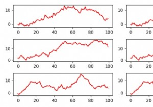 ループと関数を介してMatplotlibサブプロットにデータを入力する 