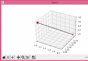 PythonとMatplotlibの3D散布図で2点を接続する 