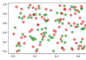 Matplotlib散布図をグループとして透明にする方法は？ 