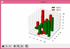 Matplotlibで3Dバー（3D棒グラフ）に凡例を追加する方法
